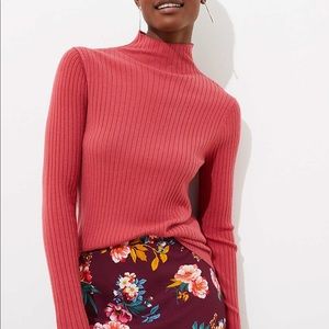 LOFT Ribbed Turtleneck Sweater (M) NWT